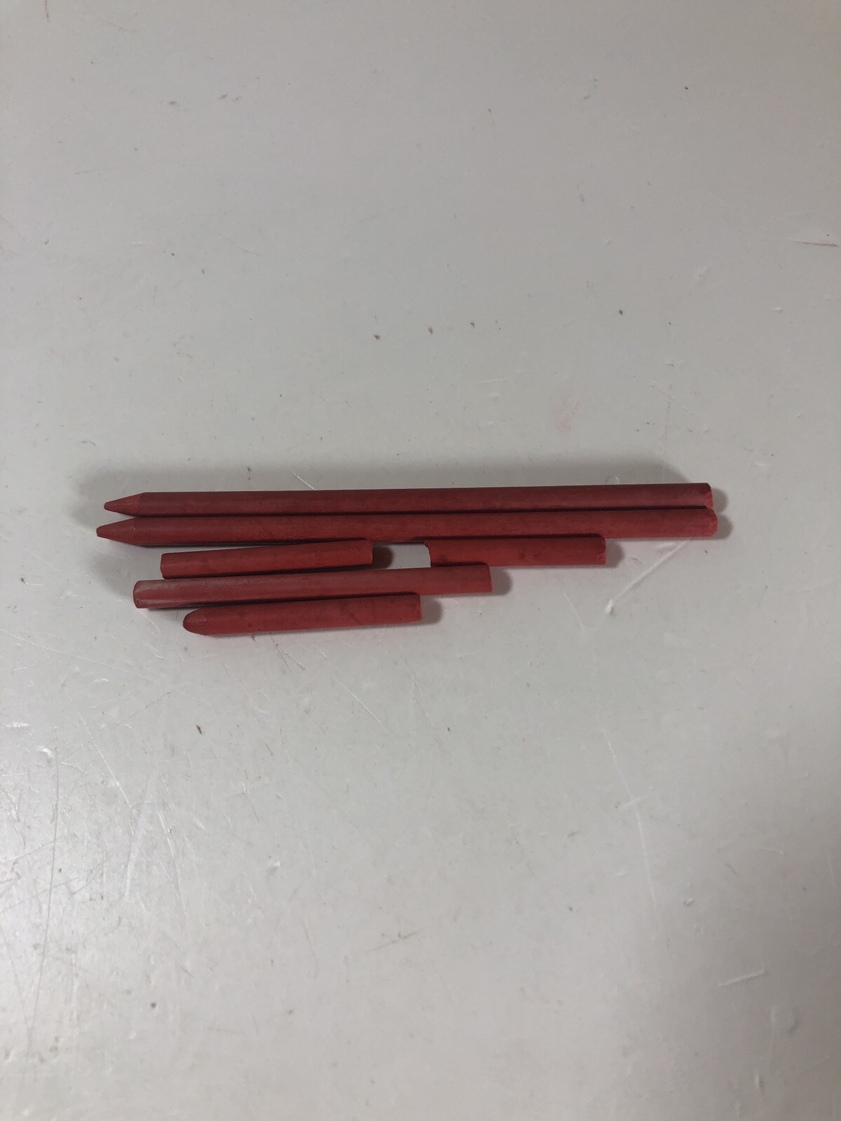 Vintage Eberhard Faber REFORM Mechanical Pencil Lead Red 3.8mm 4pk Wood Tube USA