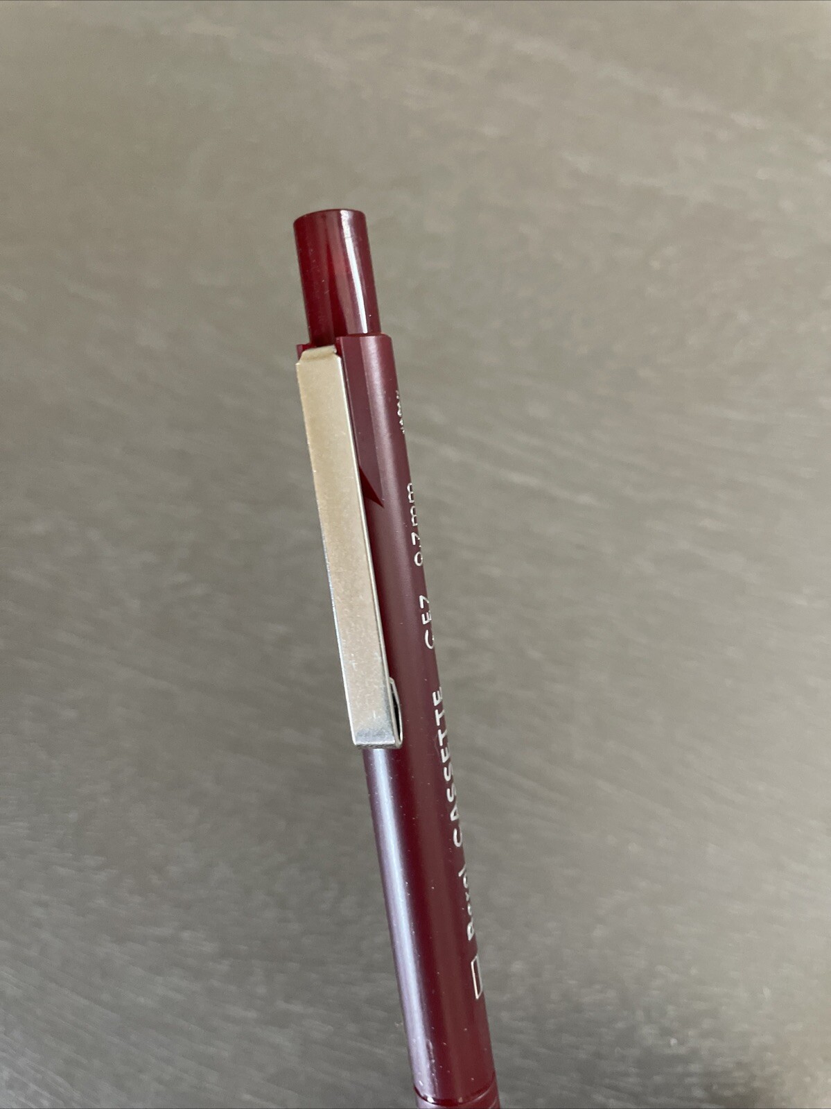 Vintage Berol Cassette CE-7 0.7mm Mechanical Pencil Maroon Barrel, NOS