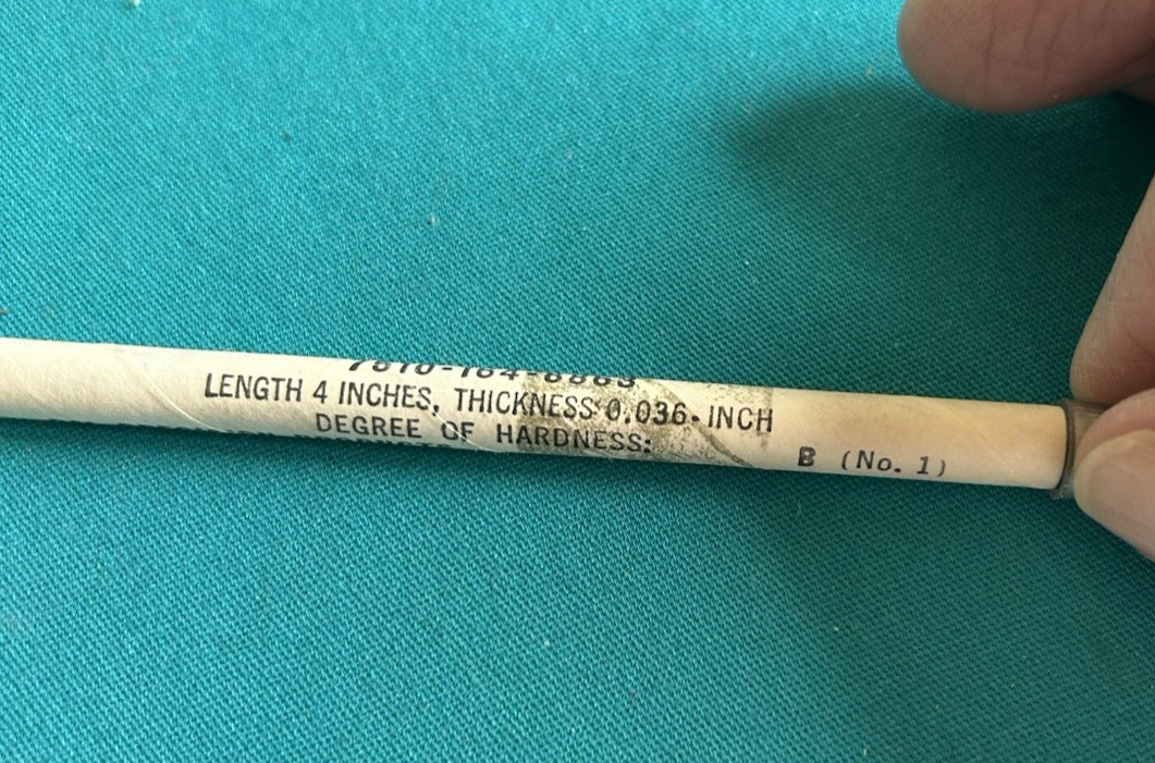 Vitg Black Graphite 0.036″ Pencil Lead Refill 4″ Pal Precision Jersey City NJ