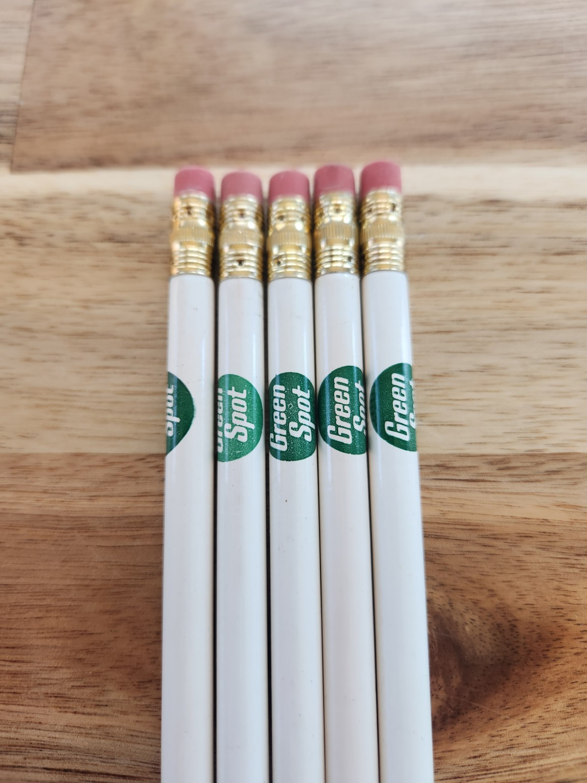 Lot Of 5 Vintage GREEN SPOT FRUIT DRINKS Pencils