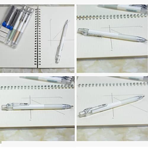 Mechanical Pencil Set 4PCS 0.5 Mechanical Pencils 100 HB Lead 3 Erasers for