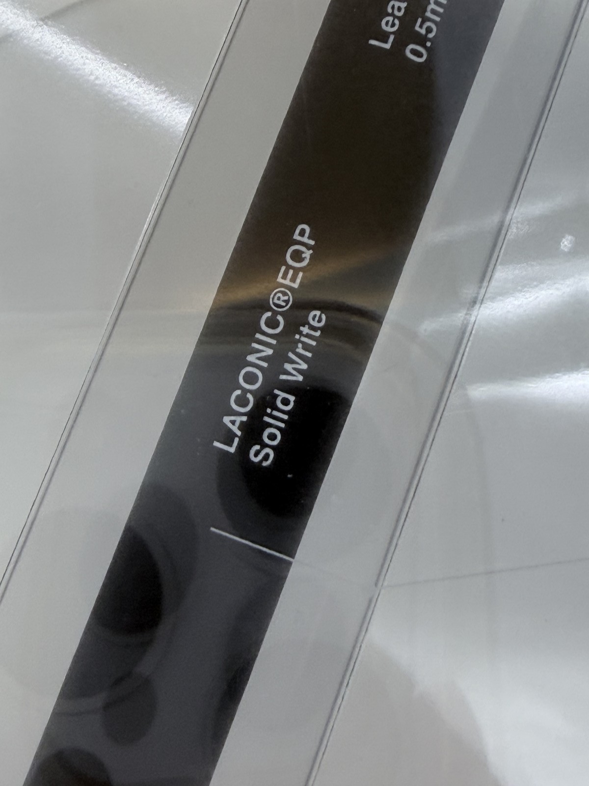 Laconic Solid Write SW-01 Mechanical Pencil 0.5mm Matte Black NEW