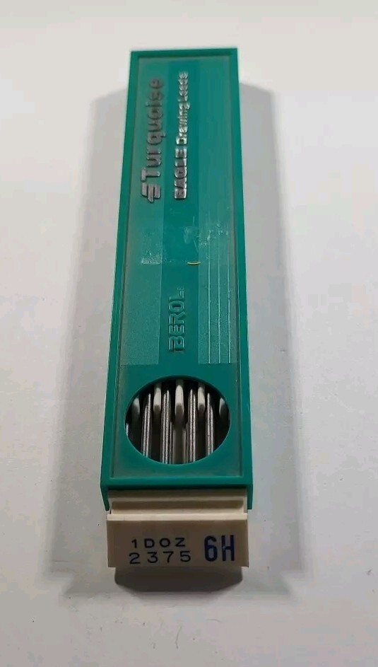 Turquoise Pencil lead Mechanical Pencil Drafting Lead no. 2375 6H Eagle