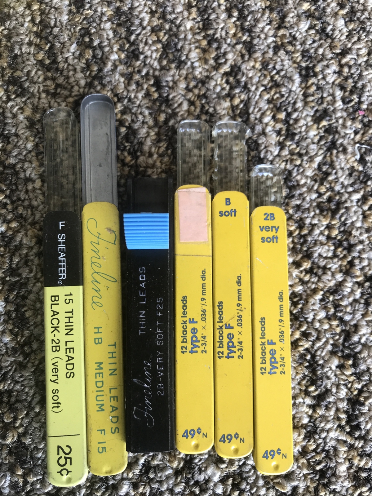 Lot Of Vintage Sheaffer Fineline Thin Leads Mixed
