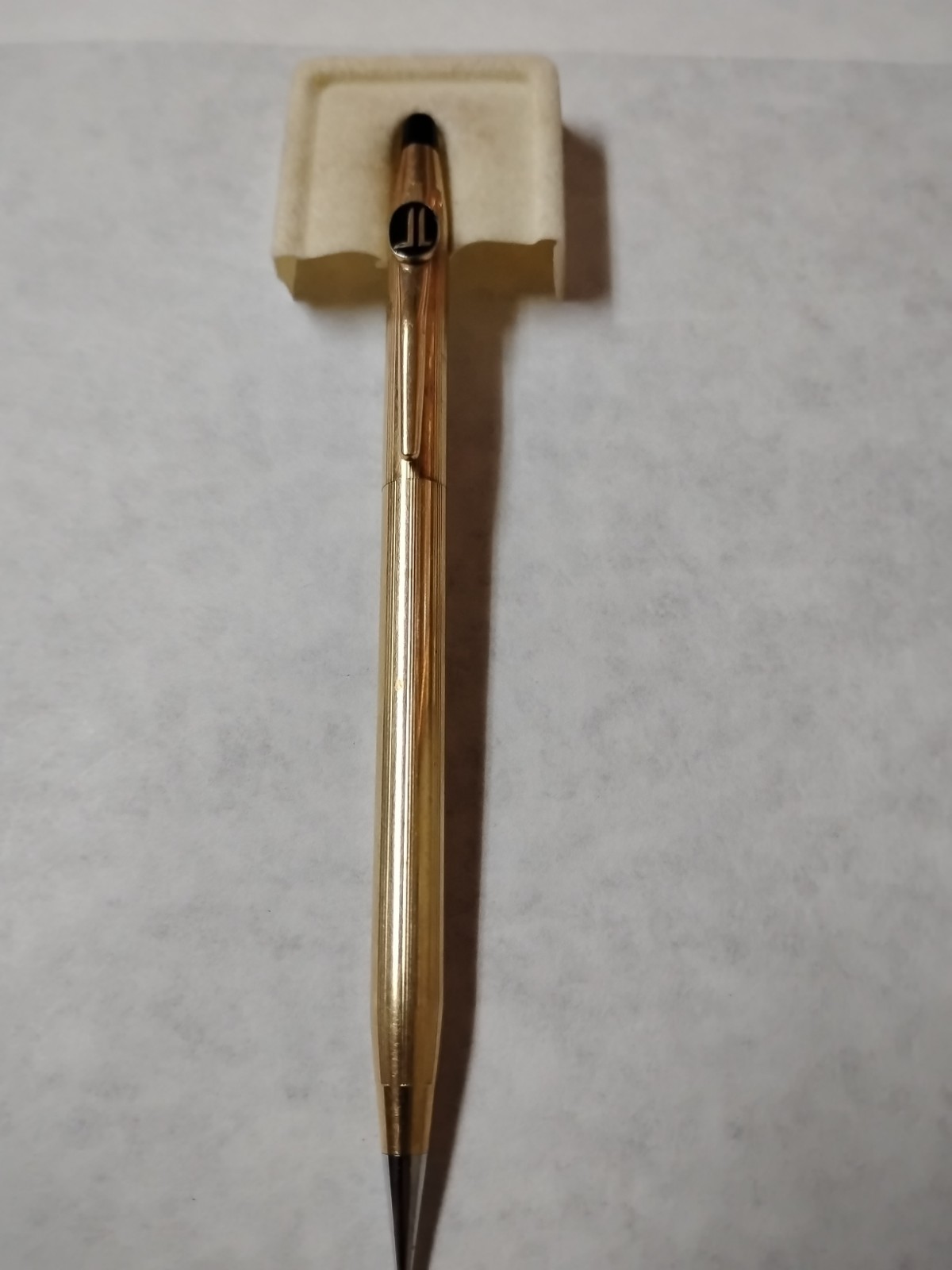 VTG Cross 10k Gold Filled Pencil with J&L Steel Logo Works-sm Dent L0#