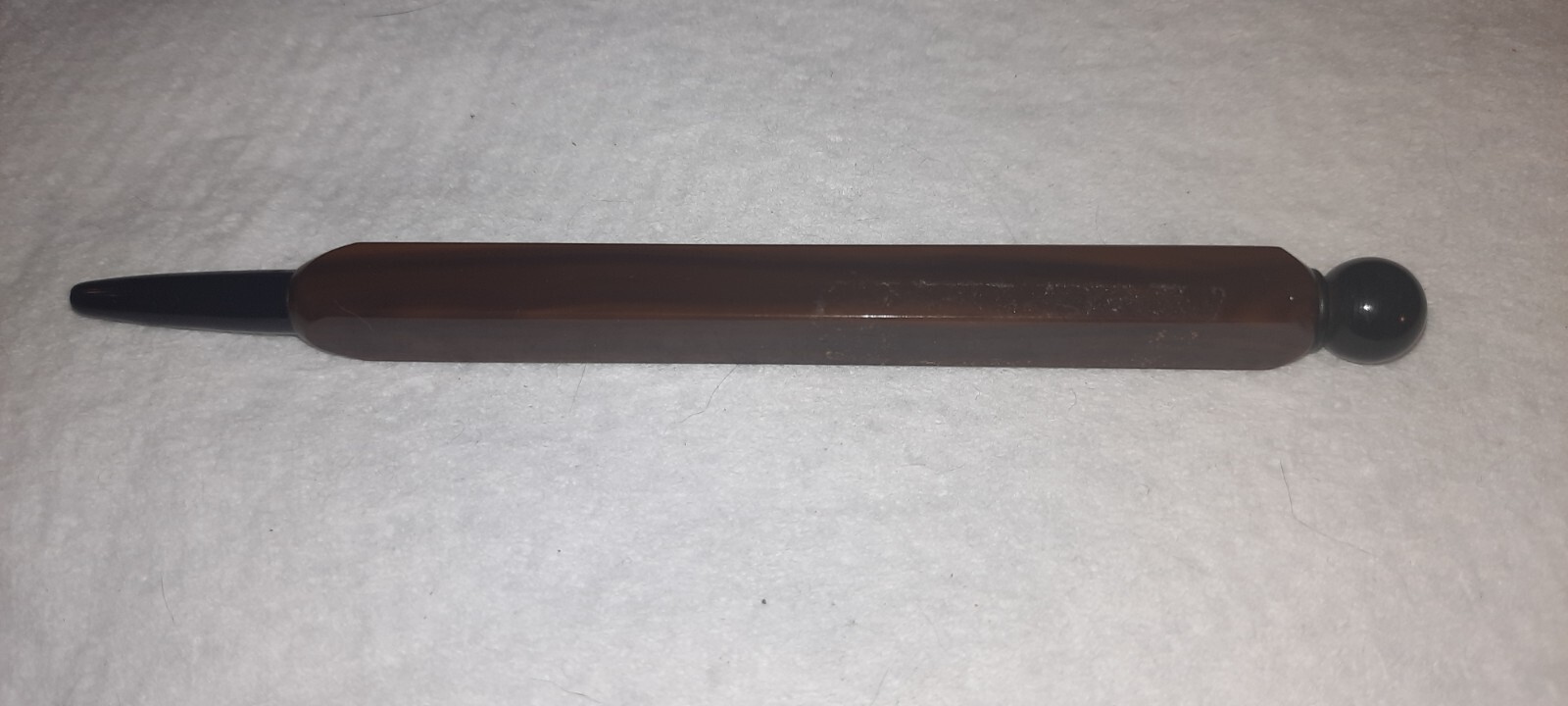 Unmarked BAKELITE? Brown & Black Square Working Mech Pencil