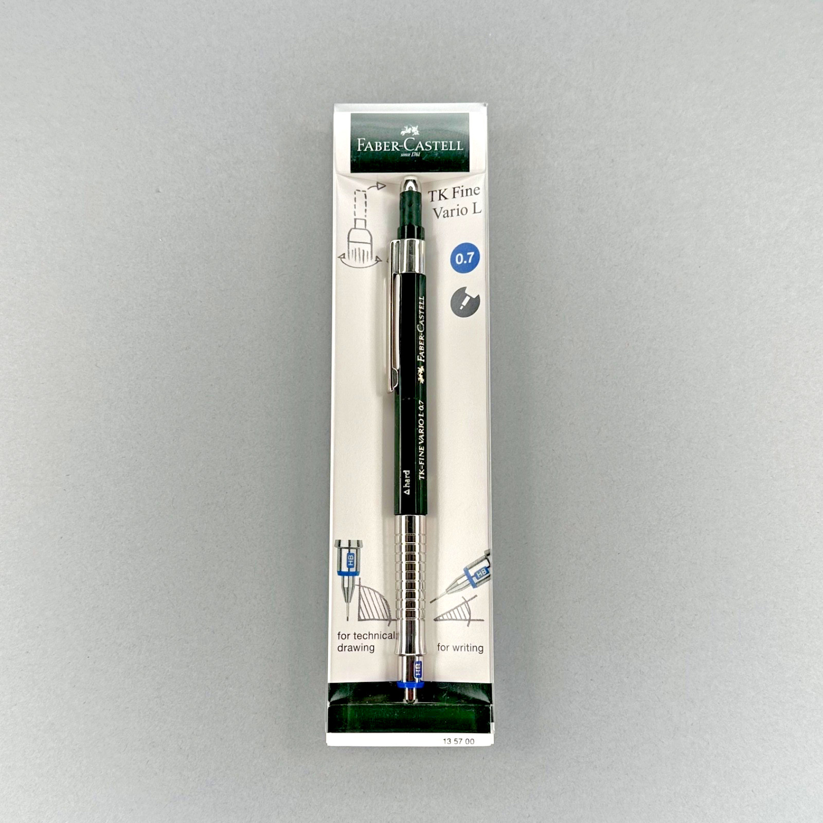 Faber-Castell TK Fine Vario L Mechanical Pencil HB 0.7 mm Lead Black 135700 🇺🇸