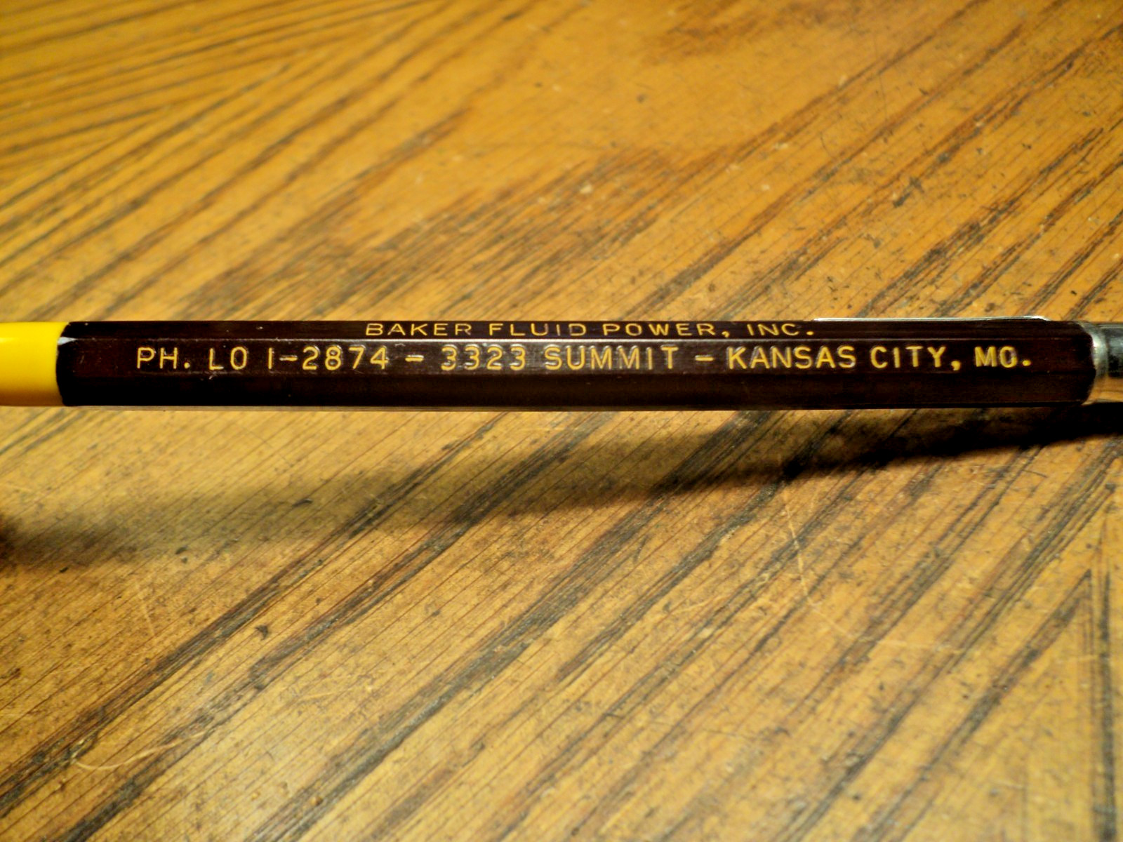 Vintage Autopoint Mechanical Pencil Baker Fluid Power Inc 5-1/2″ Long USA