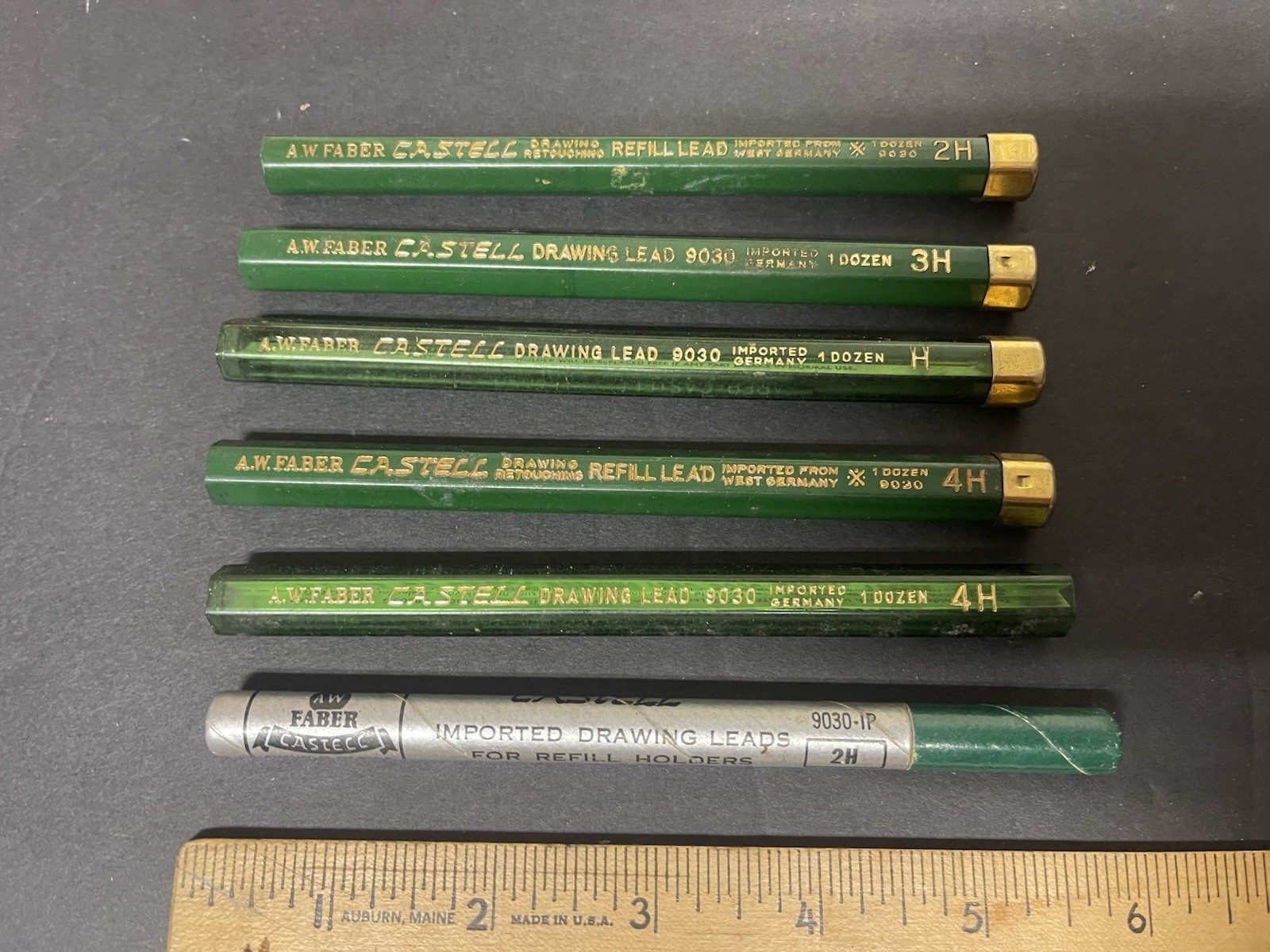 Lot Of Vintage A.W. Faber Castell Refill Leads Germany 3H 2H 4H H