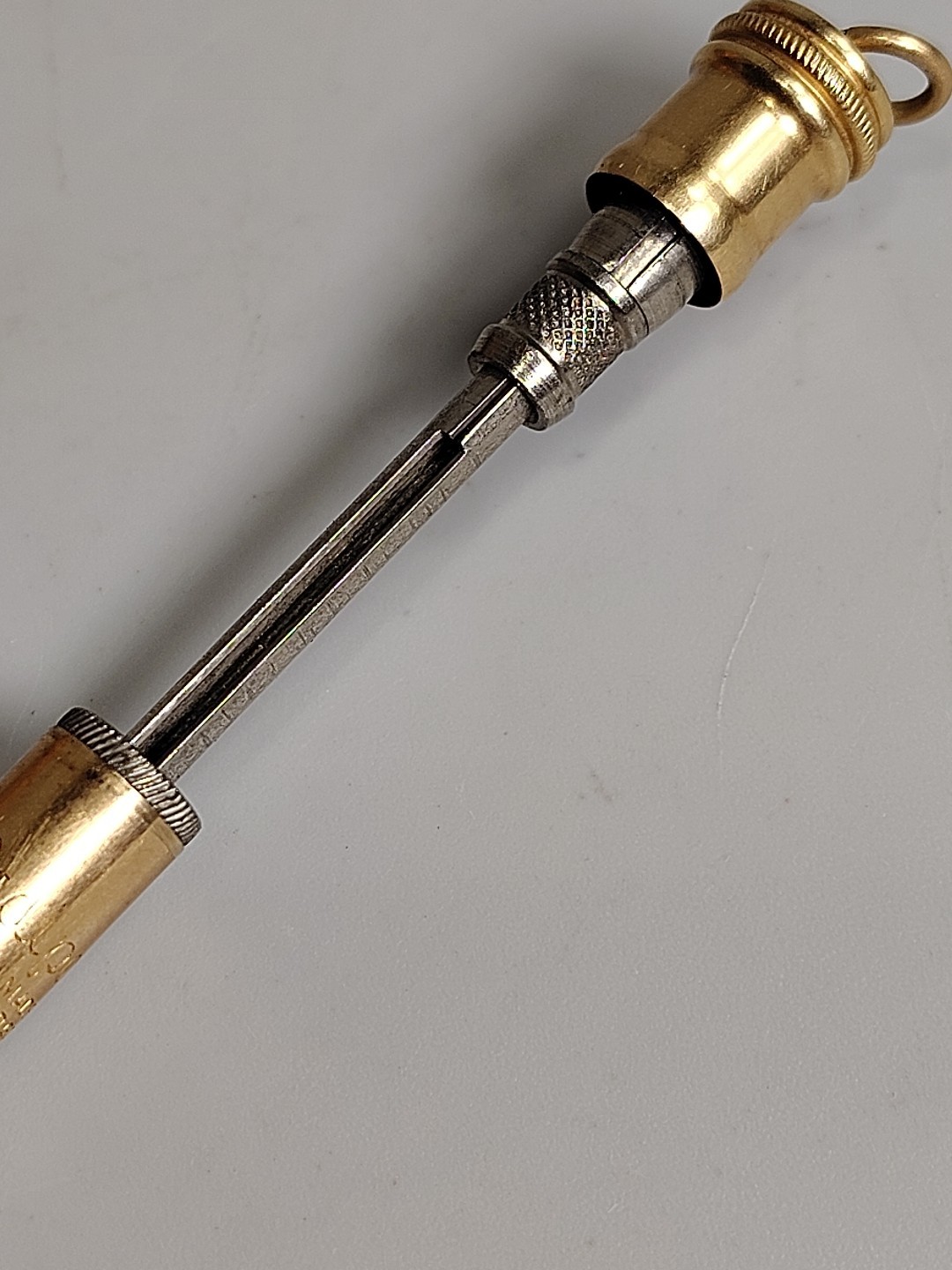 Redipoint 4” Chatelaine Deco Fleur De Lis Design Rolled Gold Mechanical Pencil