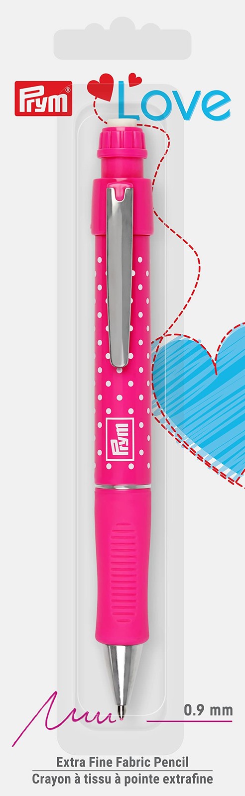 1 PCS Love 0.9 mm Pink Extra Fine Fabric Mechanical Pencil Drawing 60122