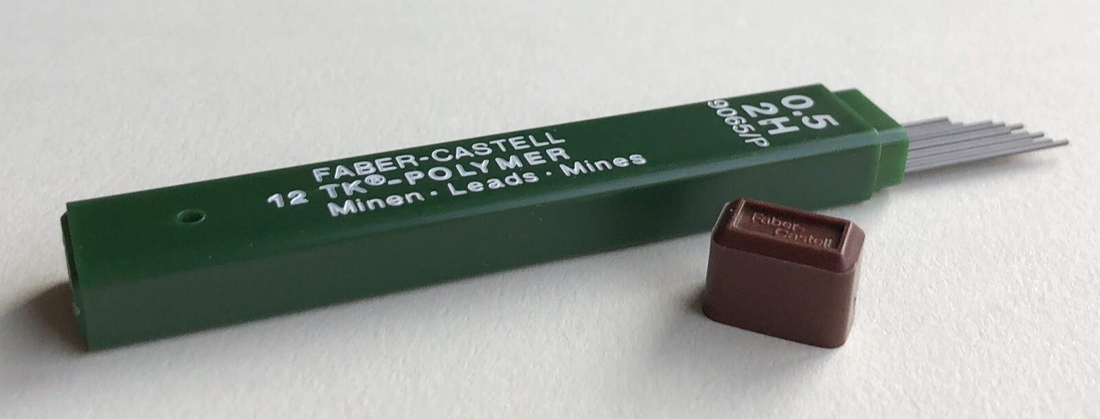 Vintage Faber-Castell TK-POLYMER .5mm Mechanical Pencil Lead 2H 9065/P 12 Sticks