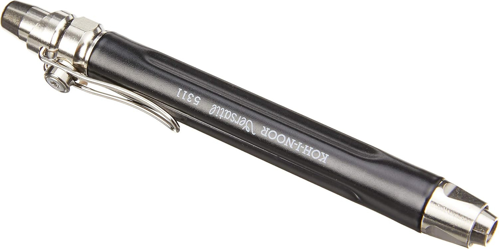 Mechanical Hardtmuth Lead Holder with 5.6Mm X 80Mm Lead, Black with Clip, 1 Each