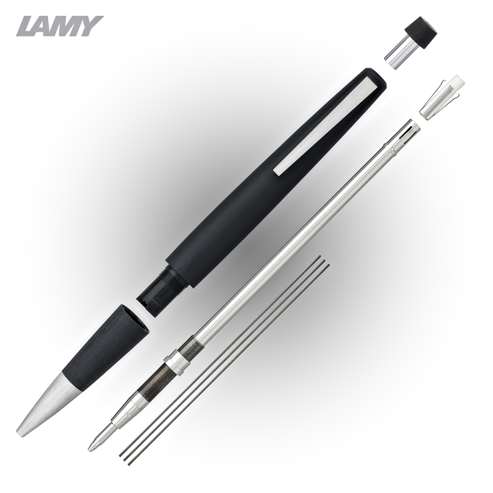 Lamy 2000 Mechanical Pencil in Black – 0.5mm – Made in Germany – NEW
