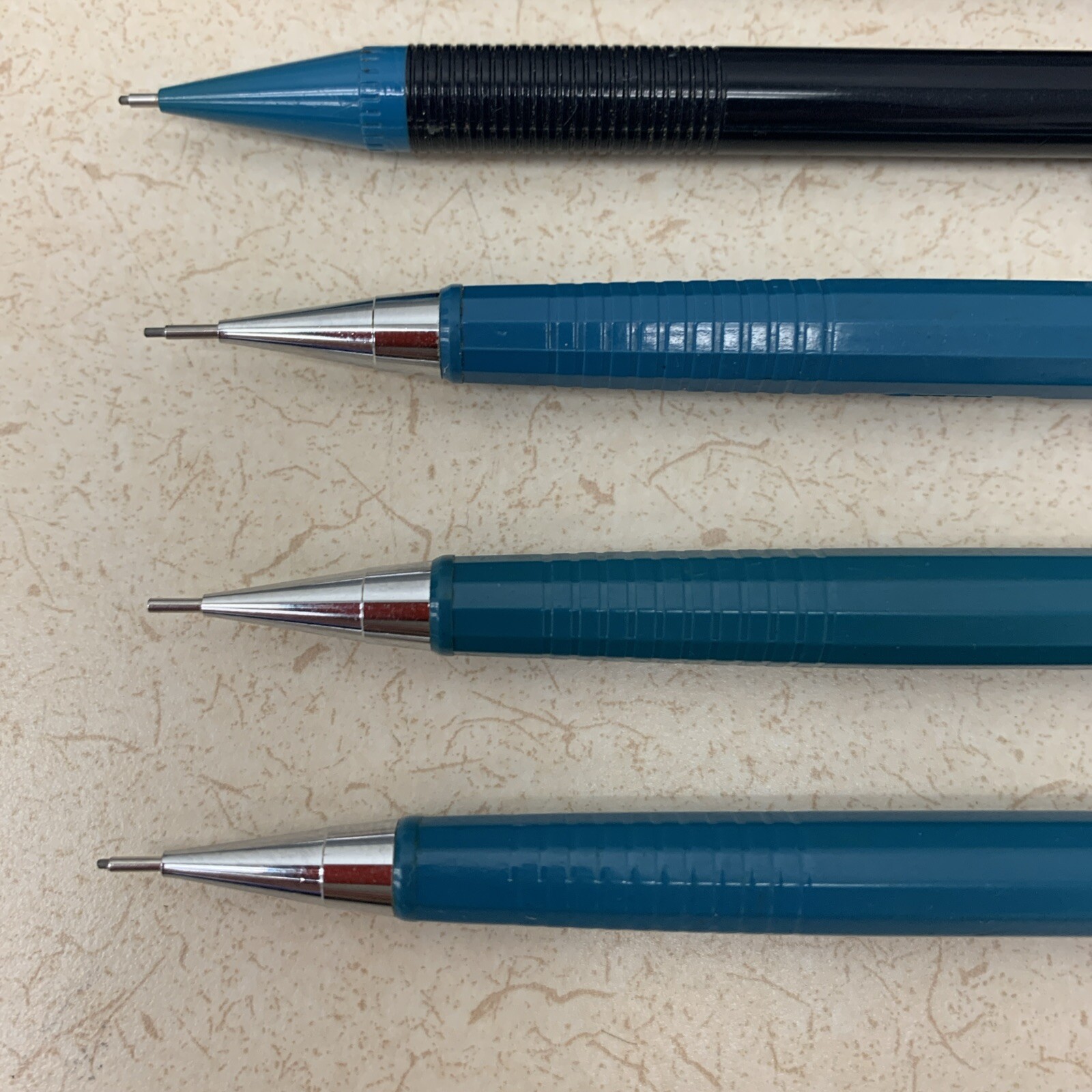 Vintage Pentel Lot of 6 Mechanical Pencils P207 .7mm & Sharplets-2 .7/.9mm Japan