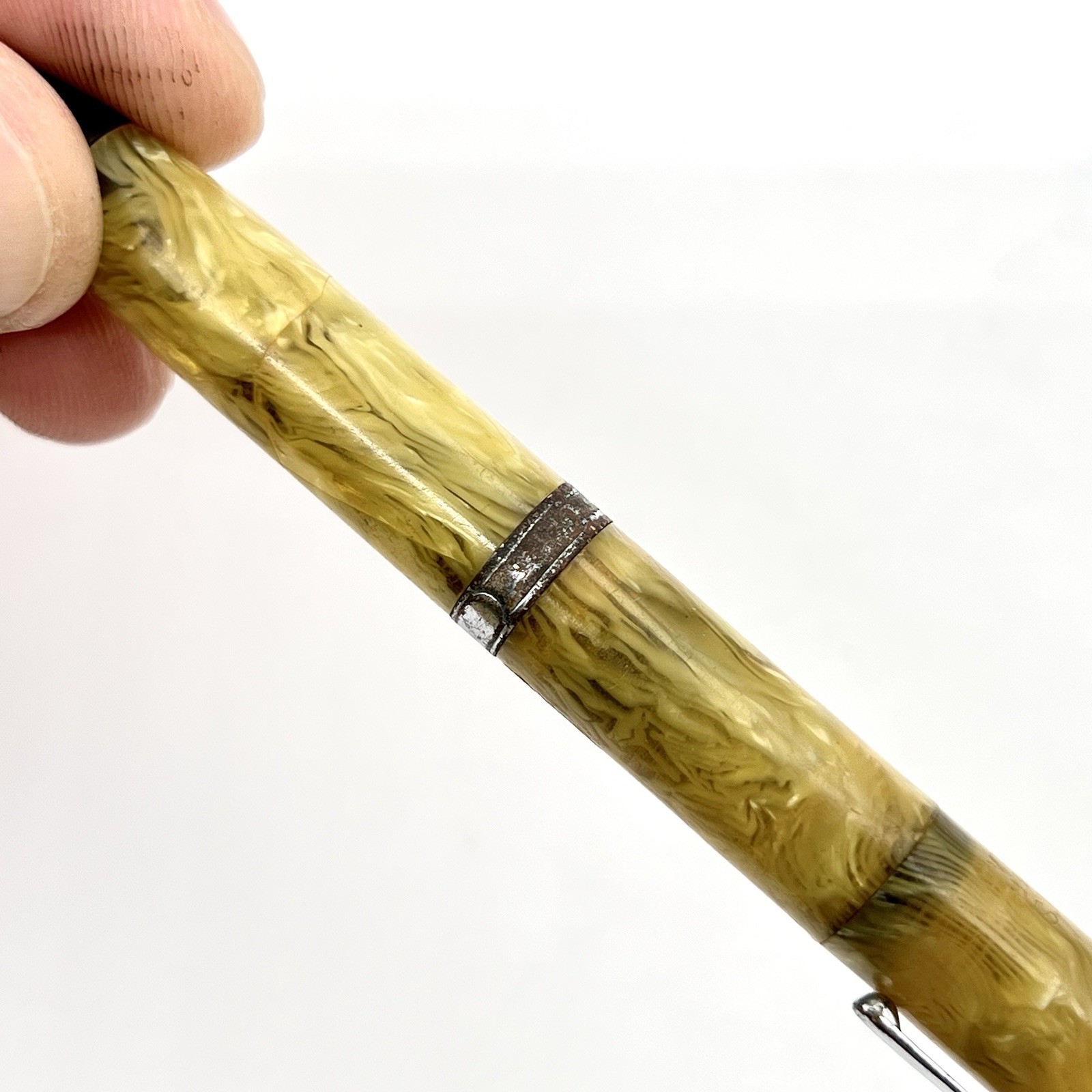 Waterman Lady Patricia Mechanical Pencil 4.25″ 1.1mm Yellow Persian Chrome Trim