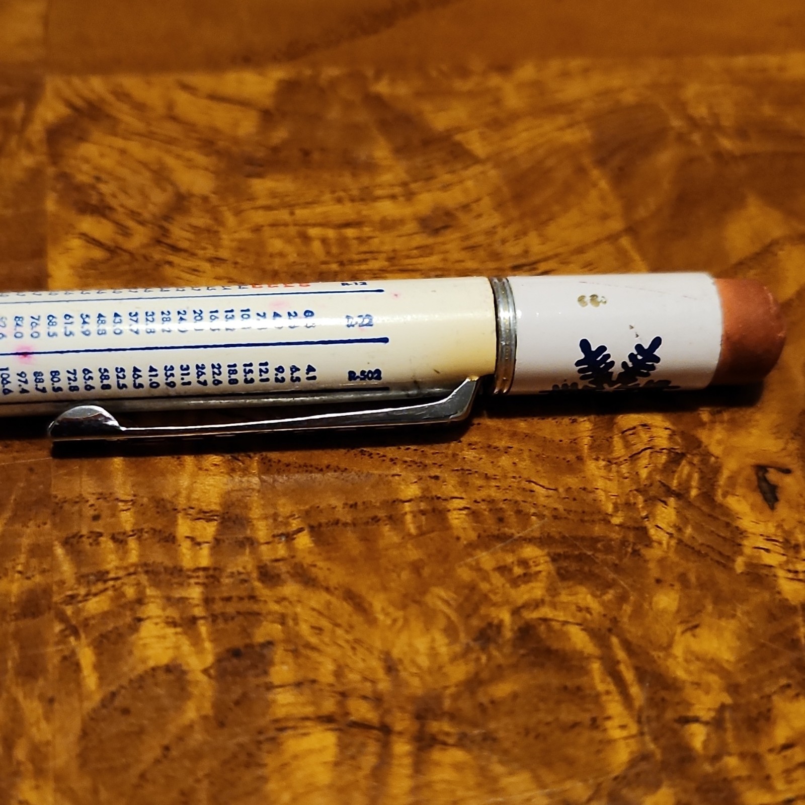 Manitowoc Vintage Mechanical Clutch Pencil Plastic with Pocket Clip