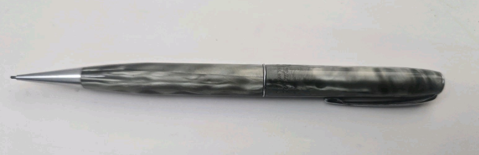 Vintage 1940’s Ritepoint Mechanical Pencil *RARE* Gray Marble Design