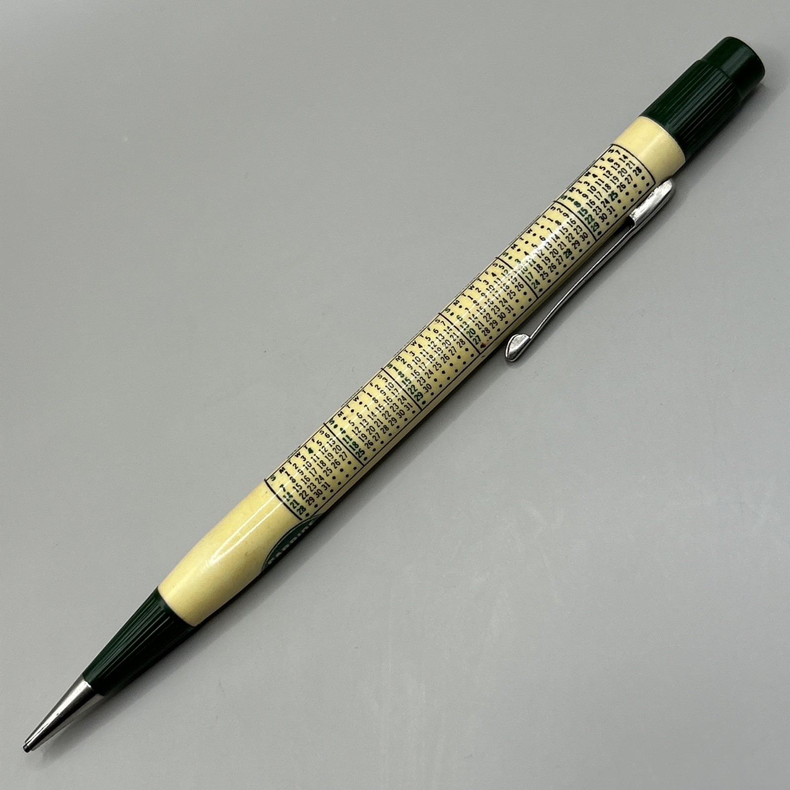 VTG 1957 Calendar Mechanical Pencil CARBIDE AND CARBON CHEMICALS