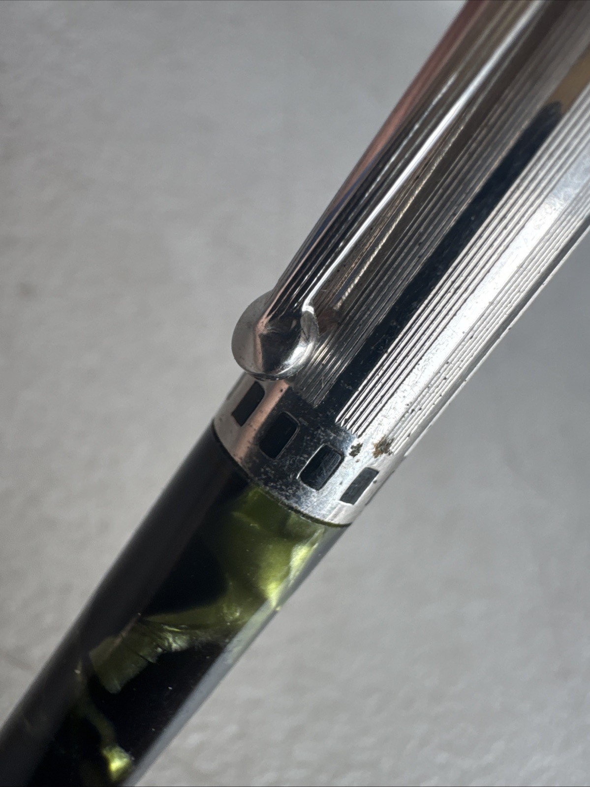 Vintage Genuine Eversharp Repeater Marble Mechanical Pencil Black Green 1.1mmUSA