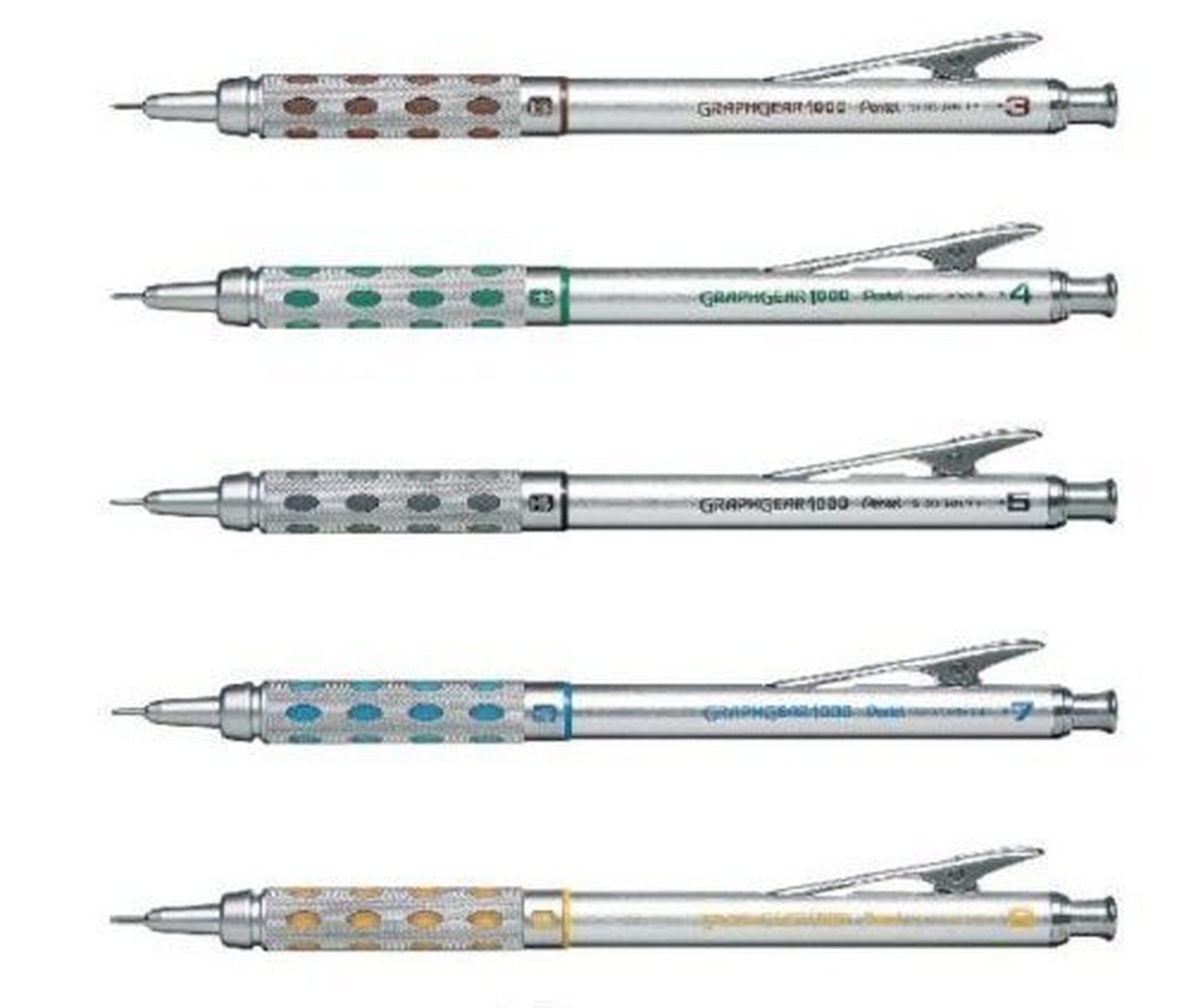 Pentel Graphgear 1000 Automatic Drafting Pencil, 0.3 mm, 0.4 mm, 0.5 mm, 0.7 …