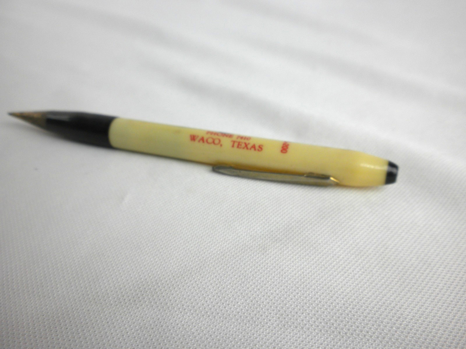 Vintage Blue Bird Ice Cream Waco TX Advertising Mechanical Pencil Sample 5″