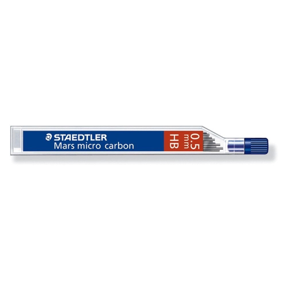 Staedtler MP Mechanical Pencil Leads micro carbon 0.5mm HB 250-05-HB (2 Set)
