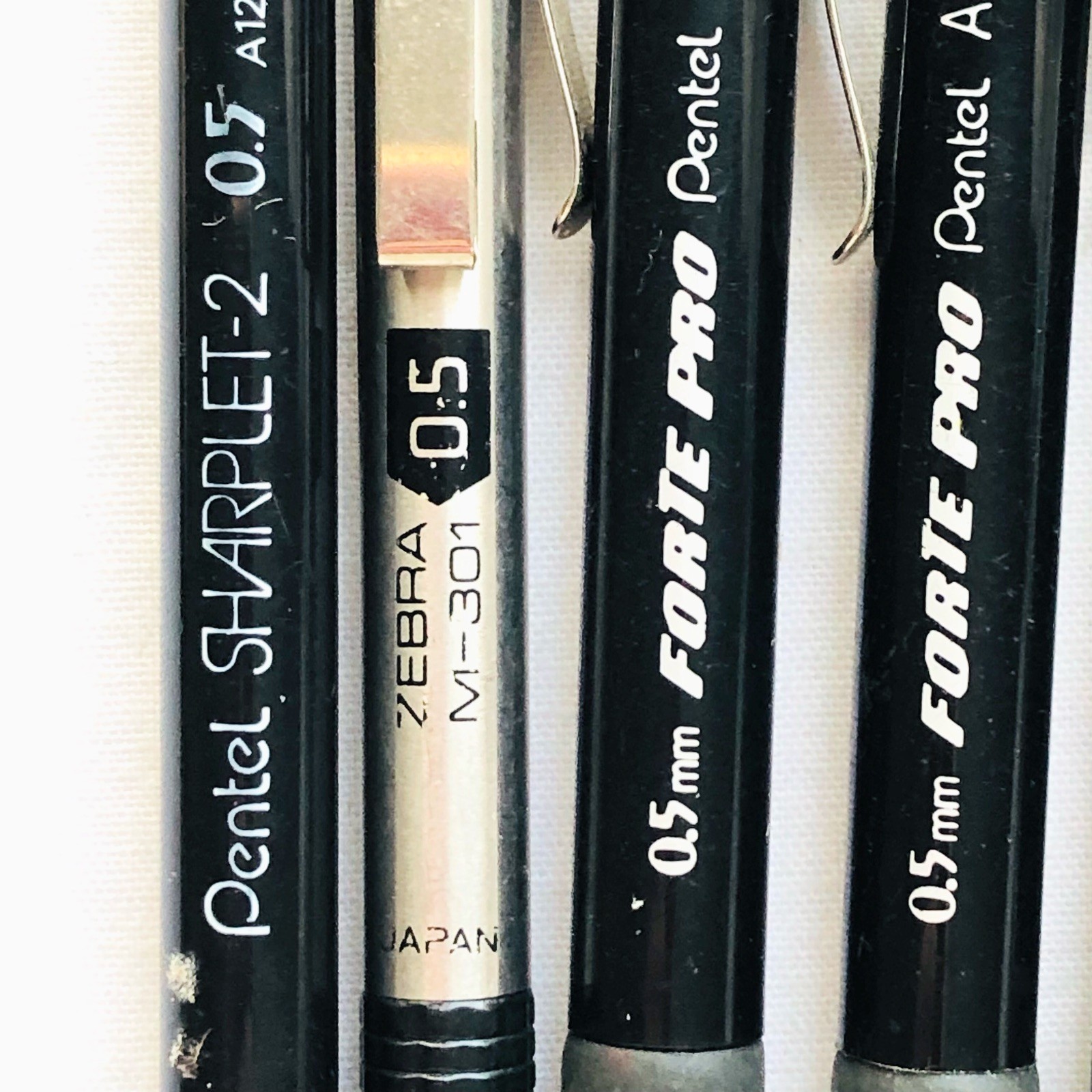 7 Mechanical Drafting Pencils Sharplet Zebra Forte Pro Vintage Office Supplies