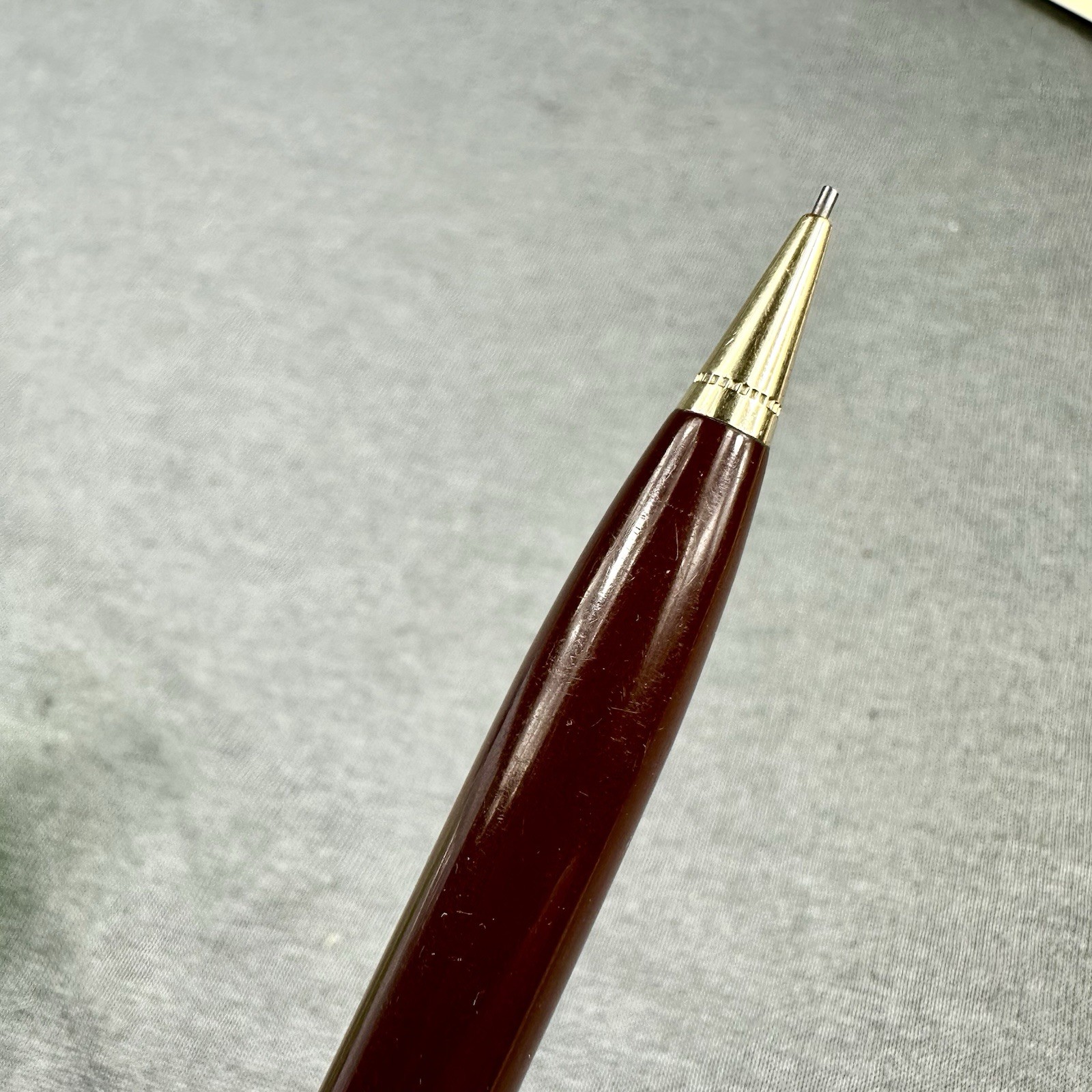 Parker 51 Pencil Cordovan Brown Working 1/8 14k Gold Filled Cap Excellent