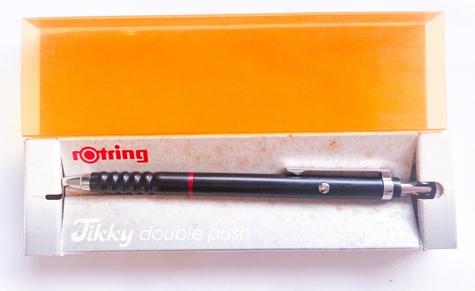 NOS Rotring Tikky 502 170 Black Metallic Double Push mechanical pencil 0.5mm Box