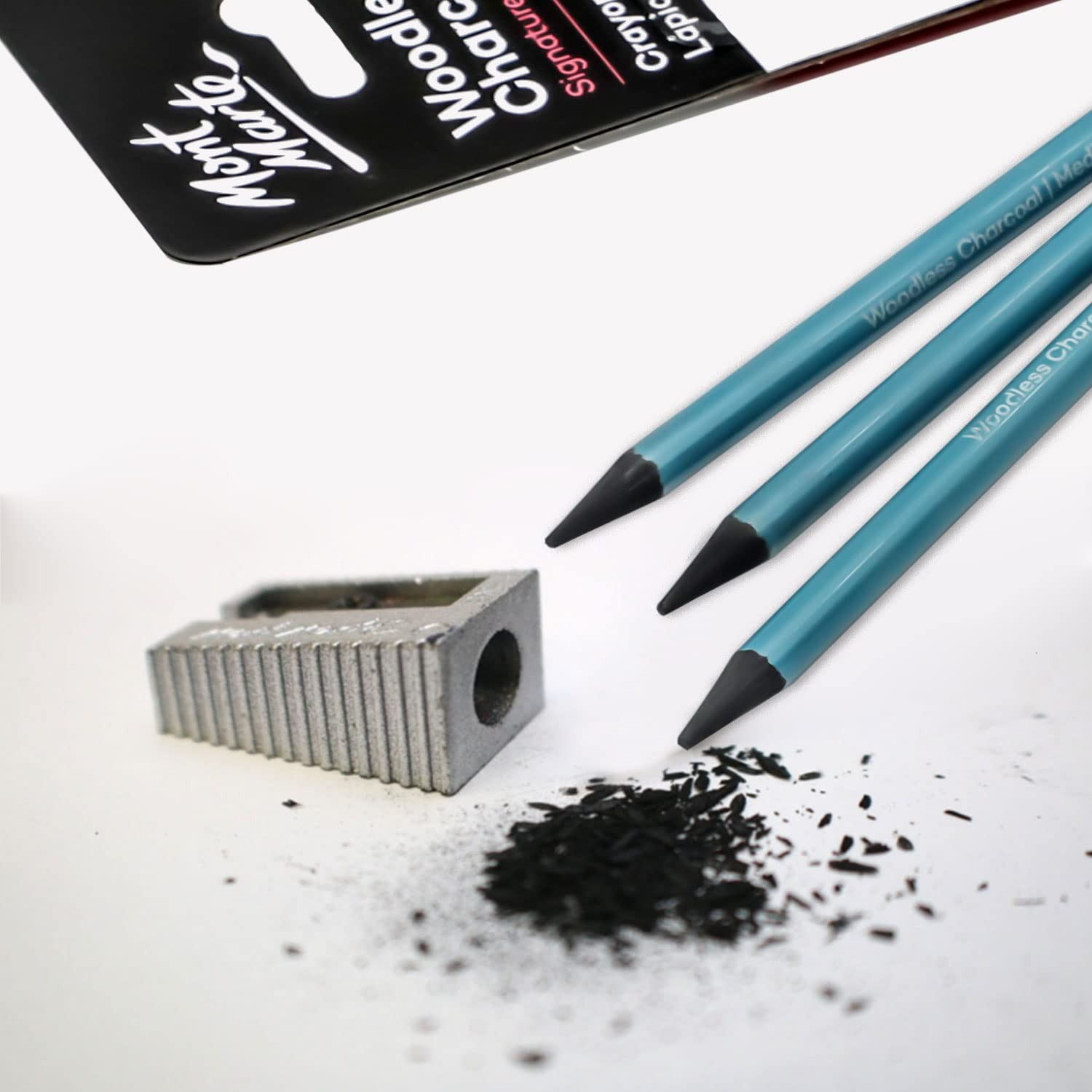 Mont Marte Woodless Charcoal Pencils, 3 Piece. Features 3 3 Count (Pack of 1)