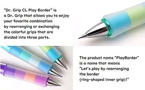 Mechanical Pencil Dr. Grip CL Play Boader 0.3mm Pastel Color Body 3 Packs Wit…