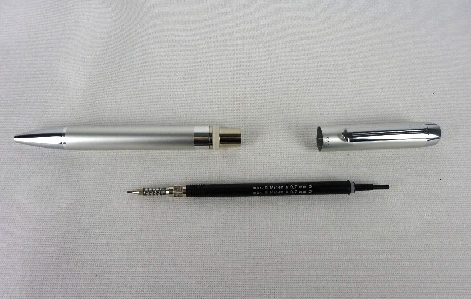Pelikan Pura Silver Metal / Chrome Twist Click 0.7mm Mechanical Pencil