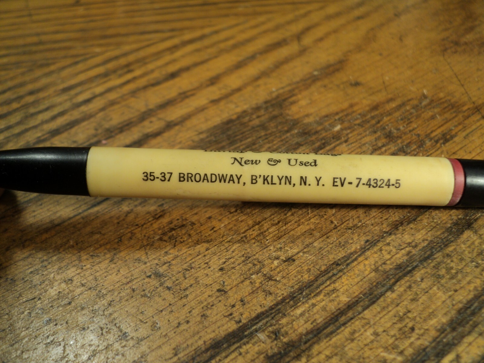 Vintage Redipoint Mechanical Pencil L Schwartz Burlap & Cotton Bags B’klyn NY