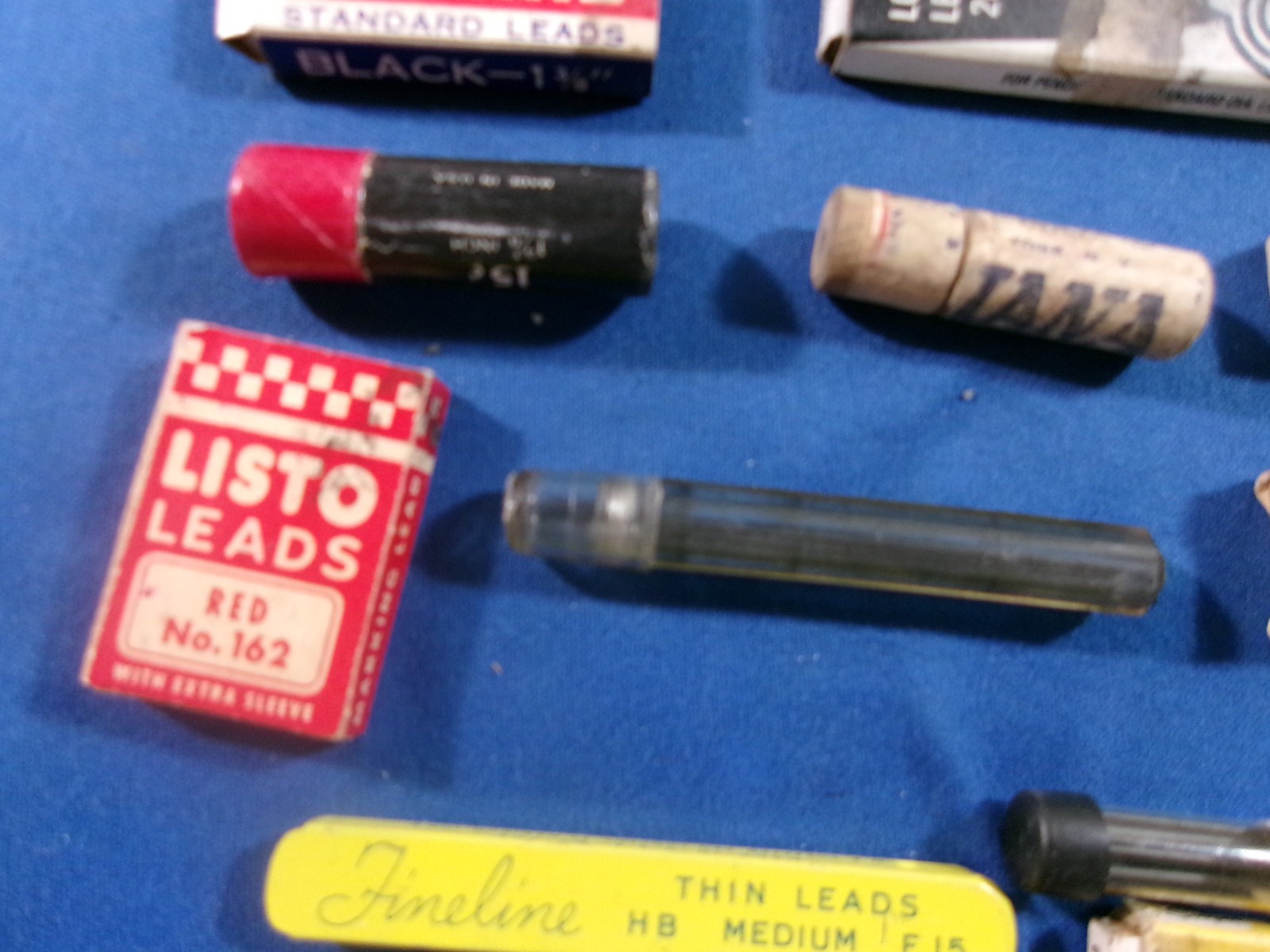 Various Lot of 20 Vintage Mechanical Pencil Lead In Original Containers