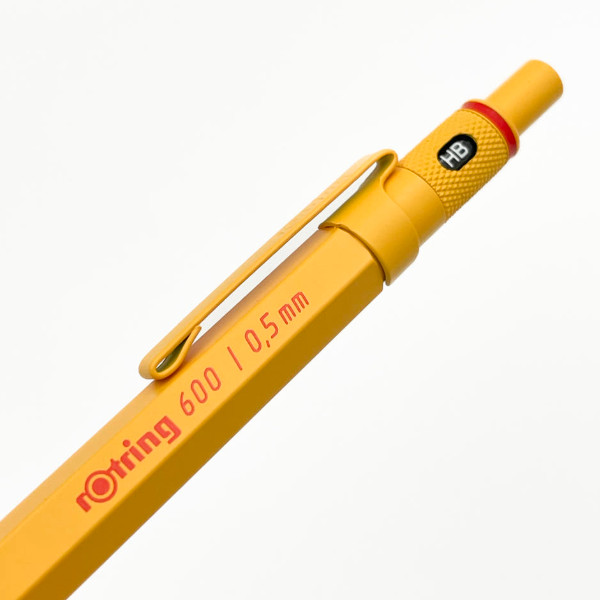 rOtring 600 Limited Edition Yellow Premium Mechanical Pencil 0.5mm / Tracking