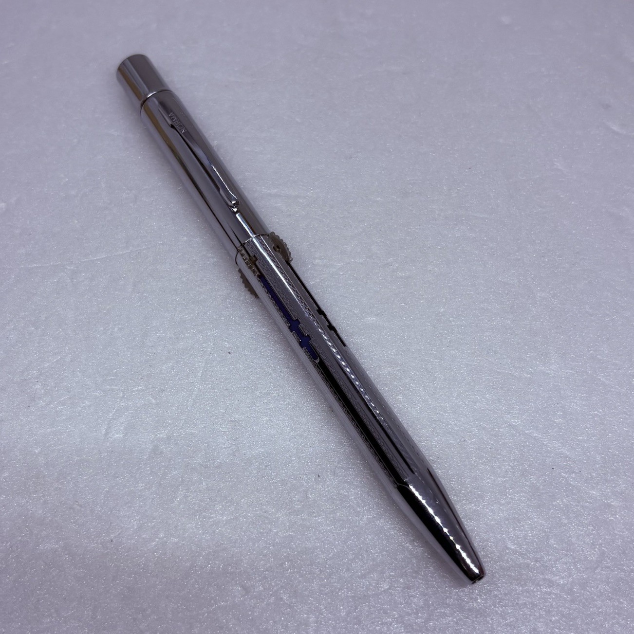 Vintage Norma Chrome Multi 4 Color Mechanical Pencil USA w/ Box #104 Works 7