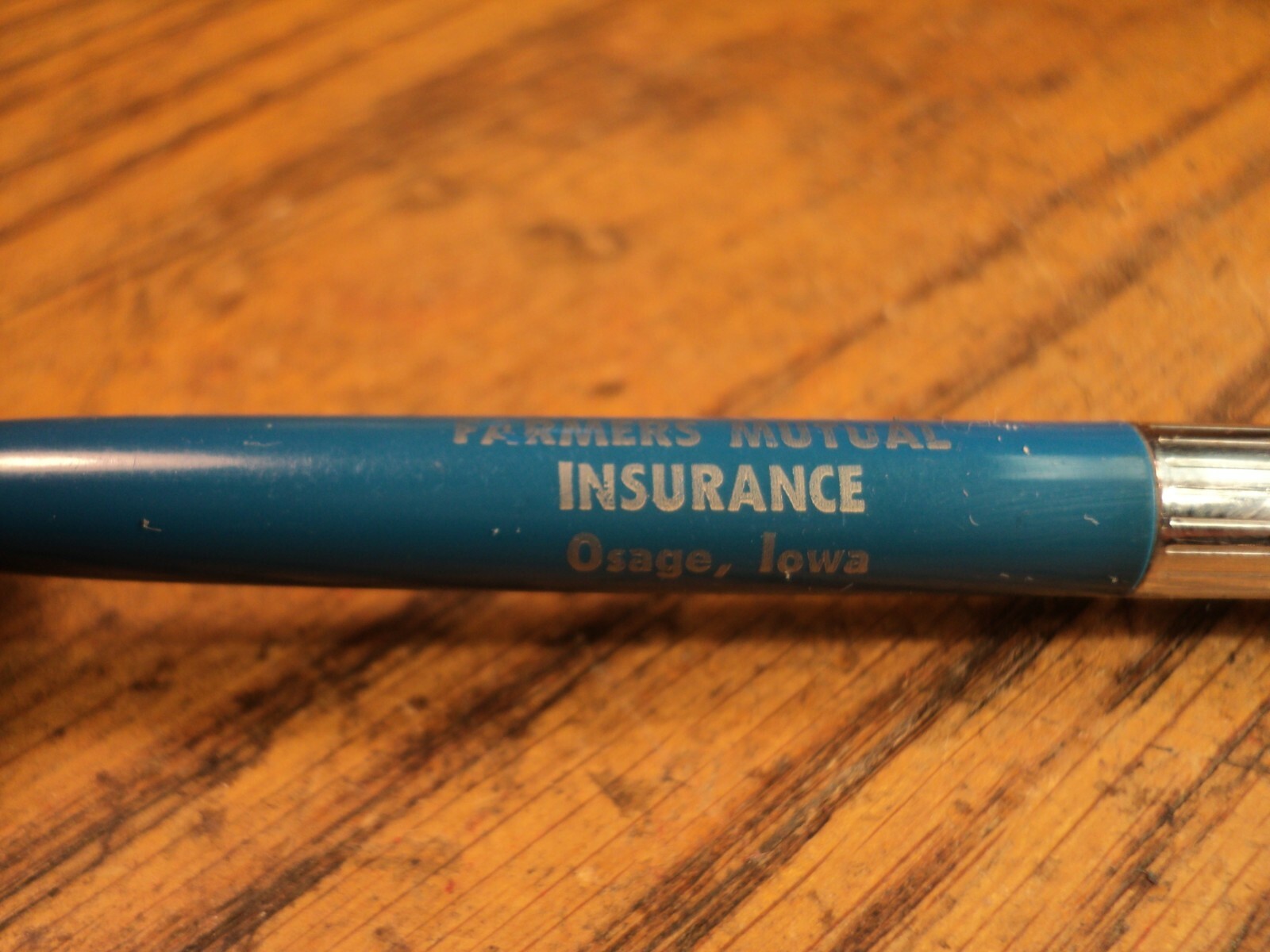 Vintage Sheaffer Mechanical Pencil Advertising Farmers Mutual Insurance Osage IA