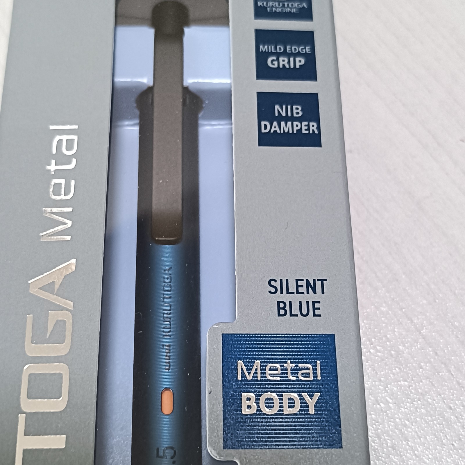 Kuru Toga Metal 0.5mm Silent Blue Mechanical Pencil Mitsubishi Japan