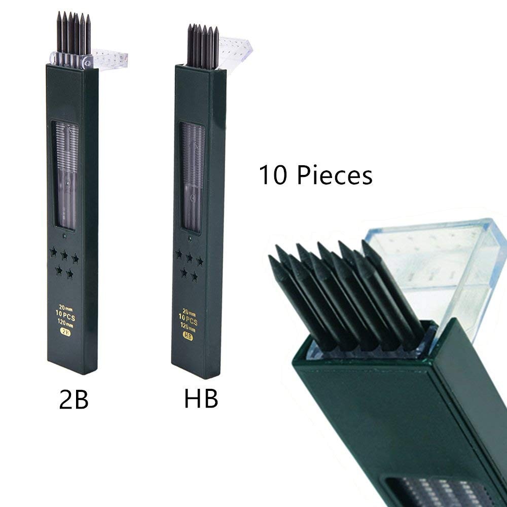 MyLifeUNIT 2.0mm Mechanical Pencil, 2mm Lead Pencil for 2mm, Blue & Black