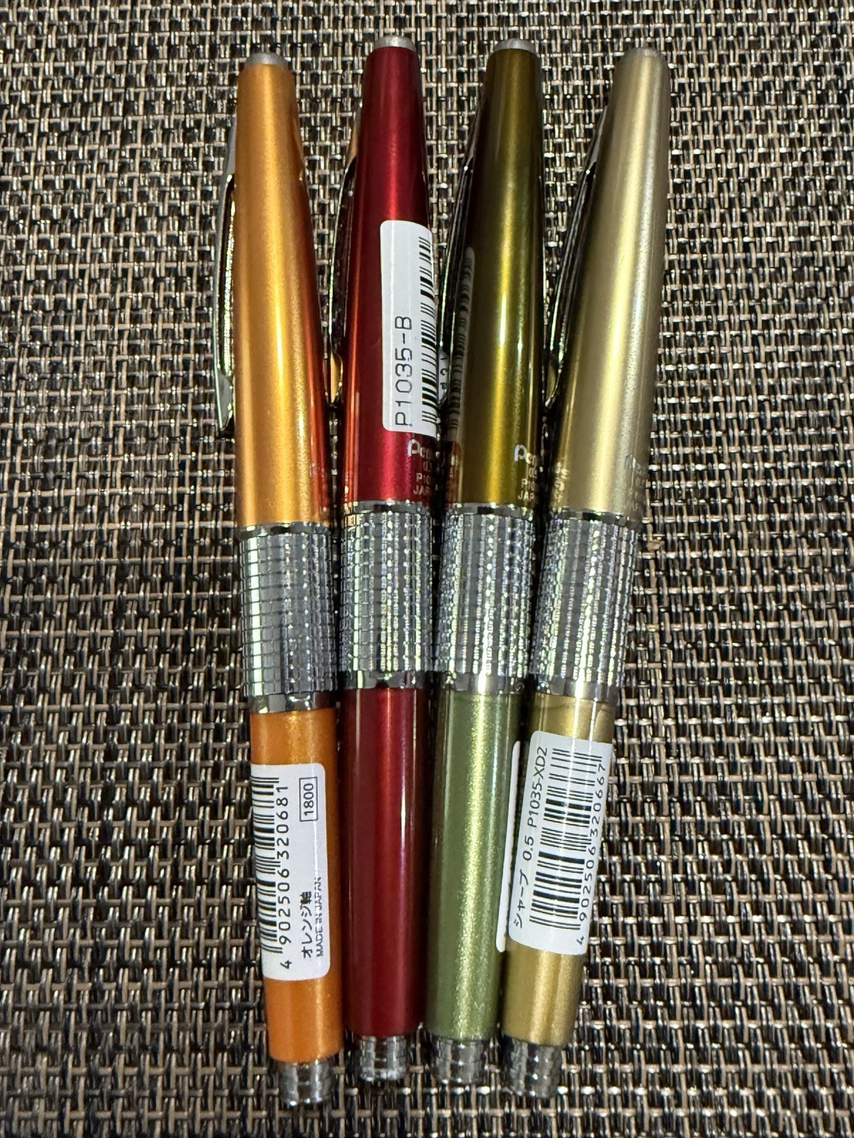 Pentel Mechanical Pencil Kerry 0.5mm Set Of 4 P1035-