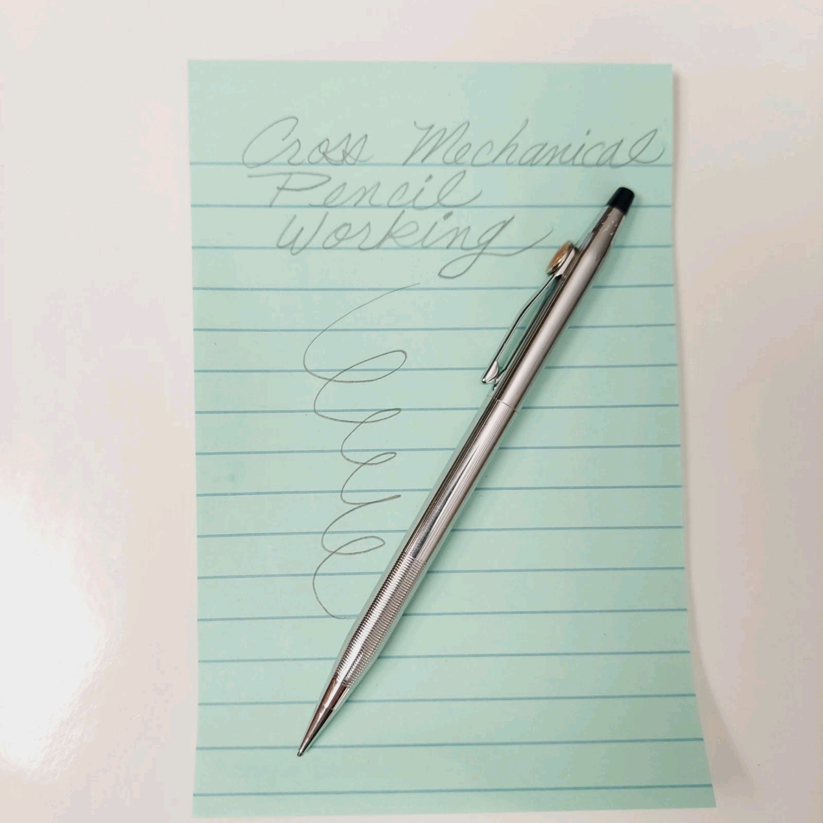 Cross Silver Chrome Mechanical Pencil 5.25″ Knurled Grip Logo Southern Systems