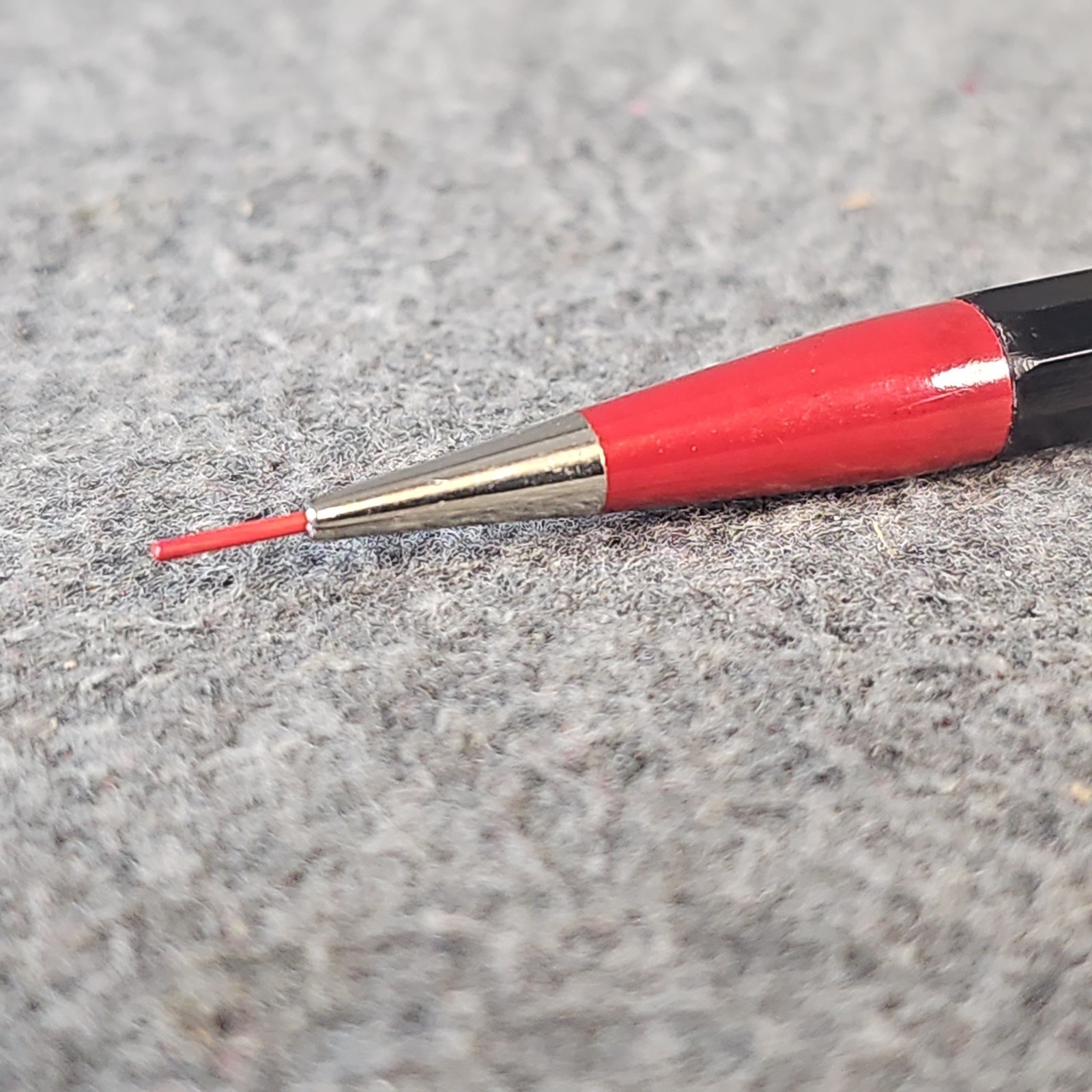 Vintage Autopoint Twinpoint Mechanical Pencil Alco Machinery Epworth Red Black