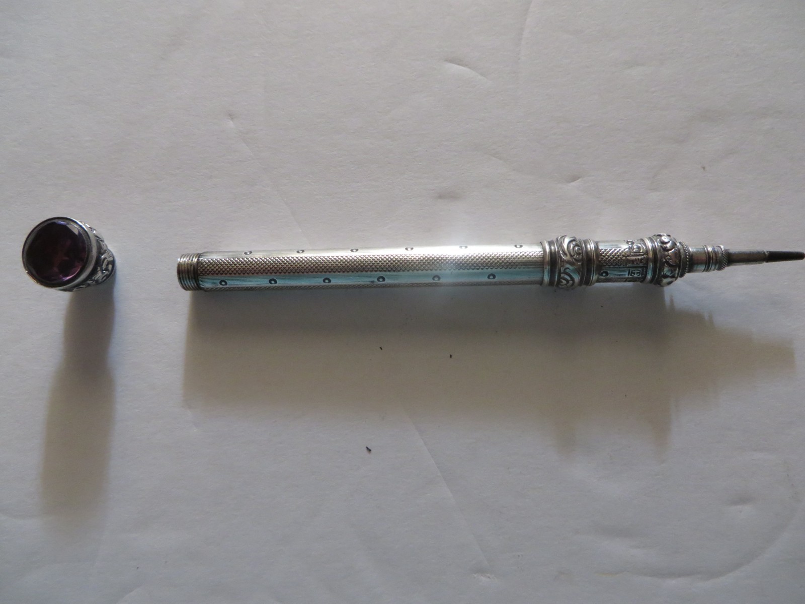 Joseph Willmore Sterling Silver Propelling Pencil Date Mark 1831-2 Birmingham