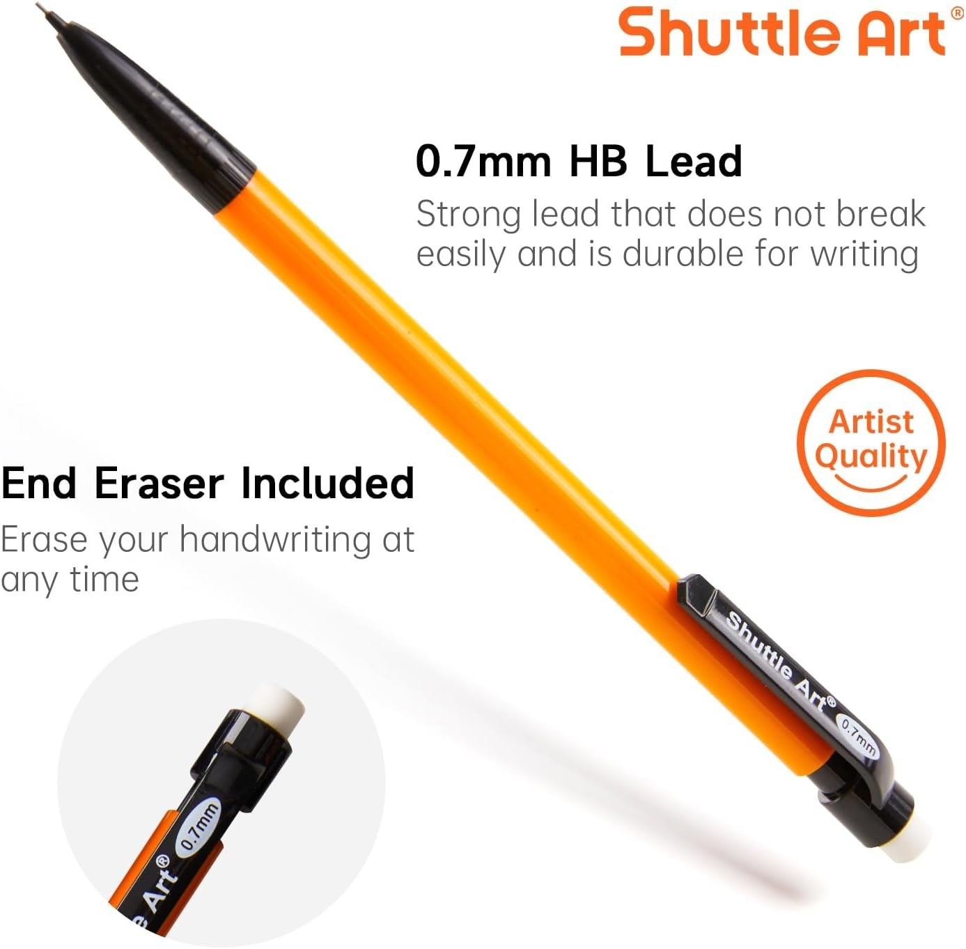 360-Pack Bulk Mechanical Pencils 0.7mm Medium Point – Assorted Colors