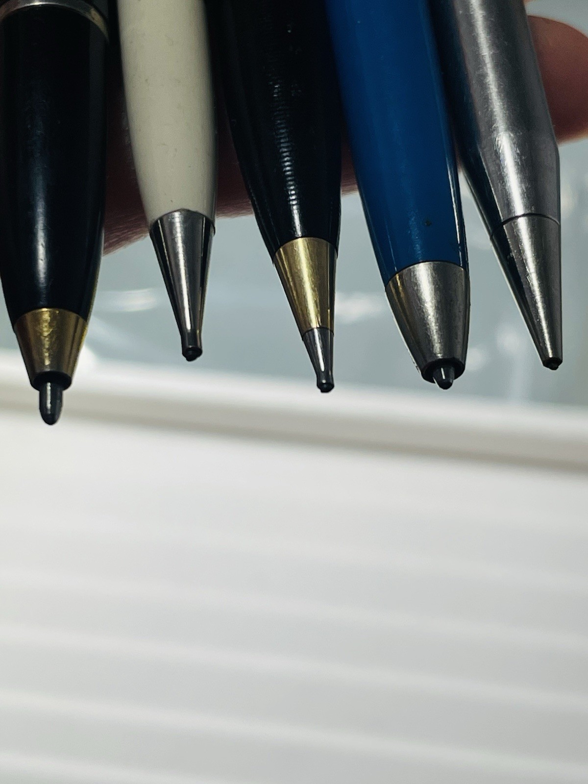Vintage Sheaffer Mechanical Pencil & Pen Lot – Dot Chrome, Gold, Black, Blue USA