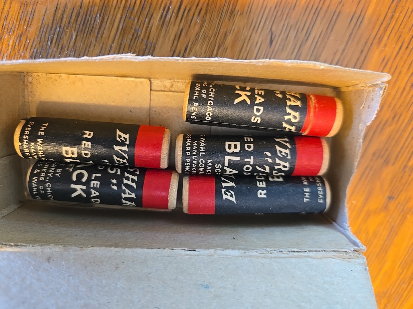 Vintage Wahl Eversharp “75” Black Soft Tubes In Box