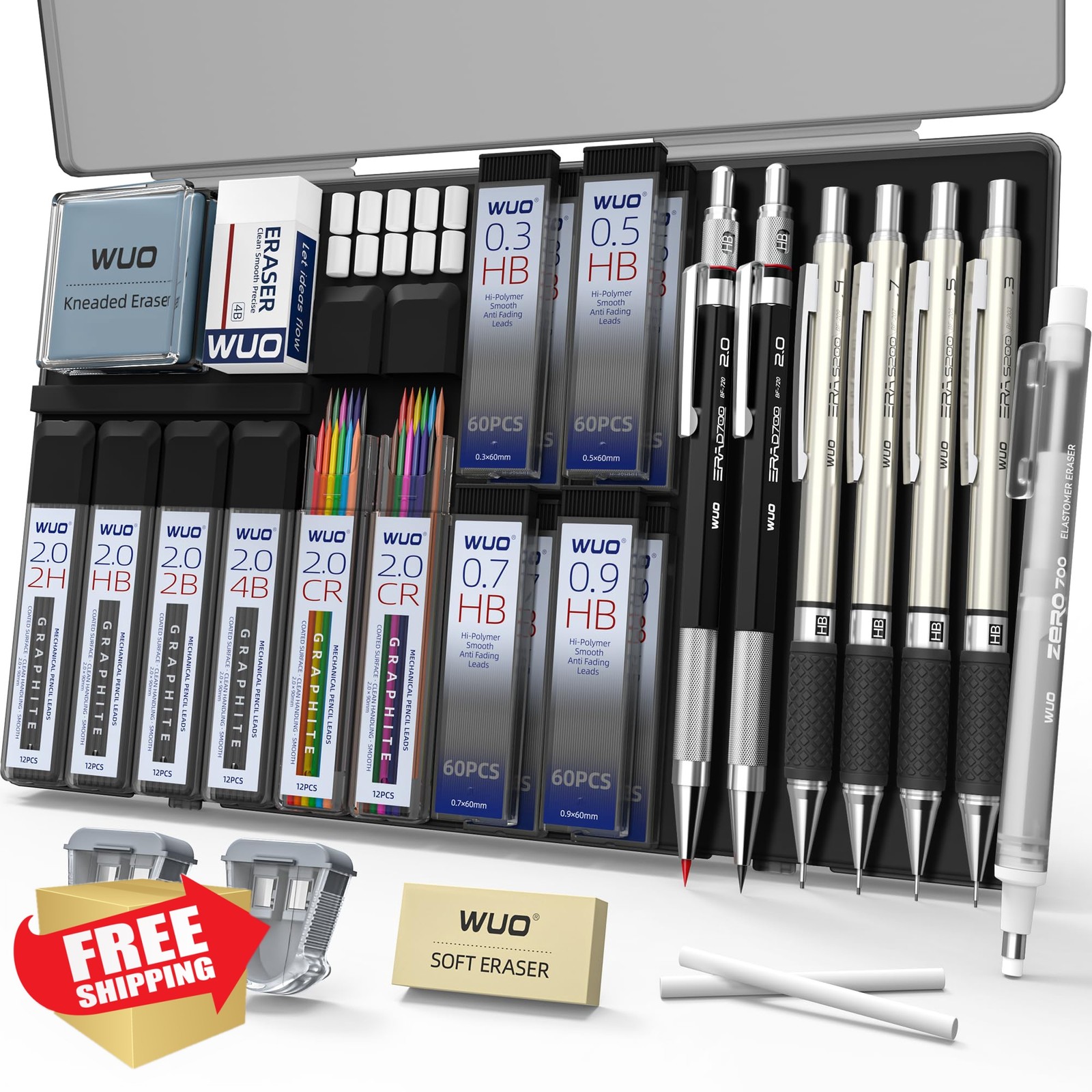 WUO Mechanical Pencil Set 0.3-2.0mm