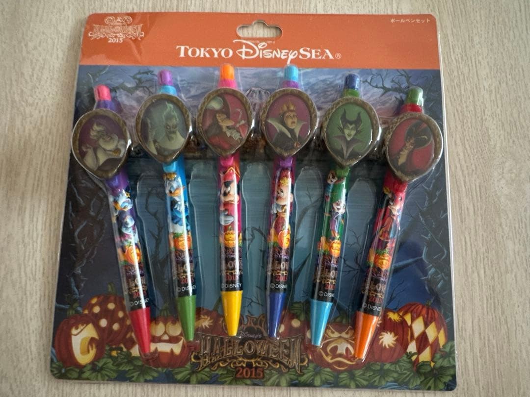 Tokyo DisneySea Halloween 2015 Villains Ball Point Pen Set 6pc