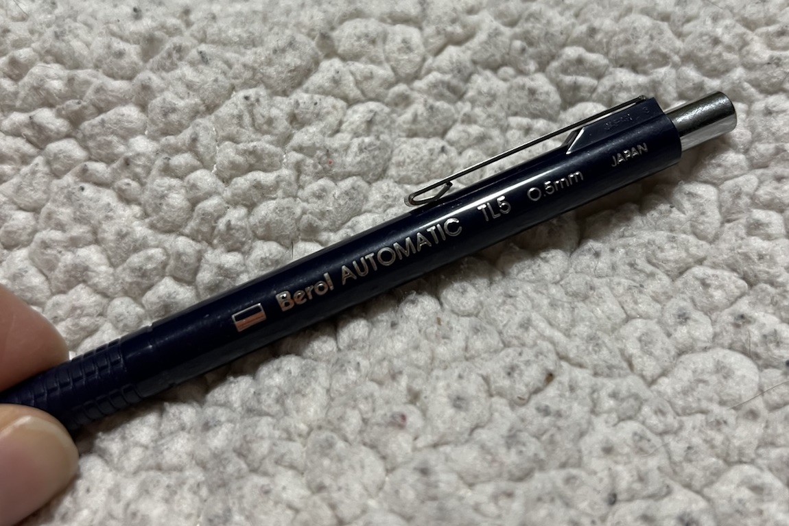 Berol Automatic TL5 0.5 mm Made in Japan Blue Body Mechanical Pencil